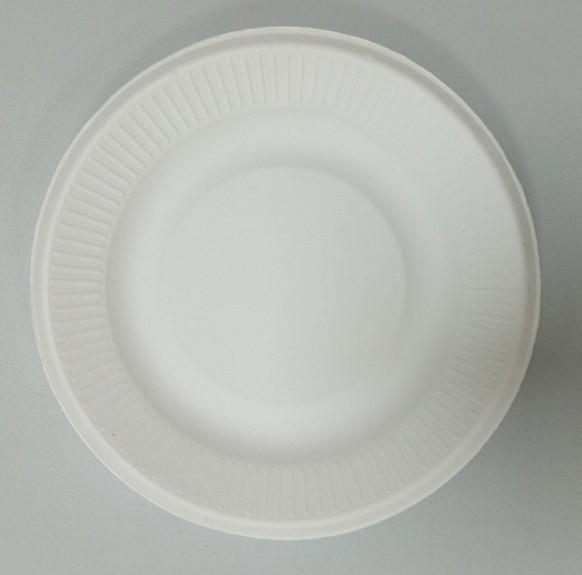 Тарілка паперова кругла біла d155