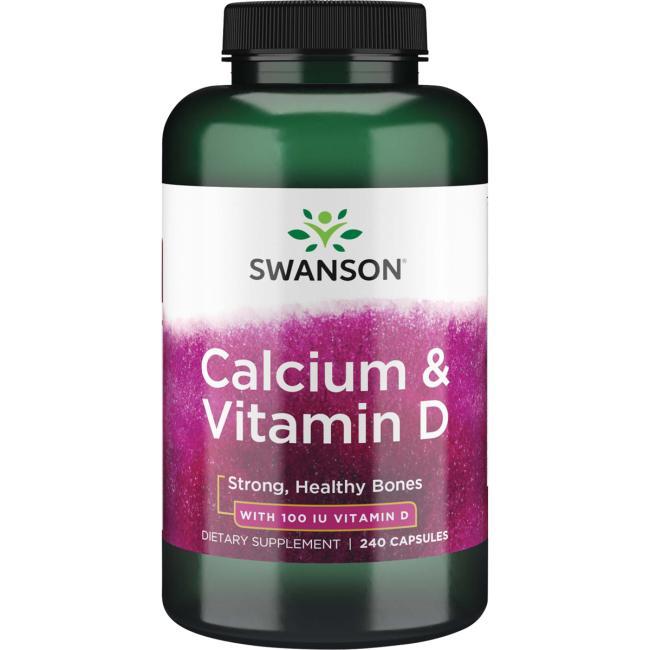 Цитрат кальцію з вітаміном D, Swanson, Calcium Citrate Complex with Vitamin D, 240 капсул