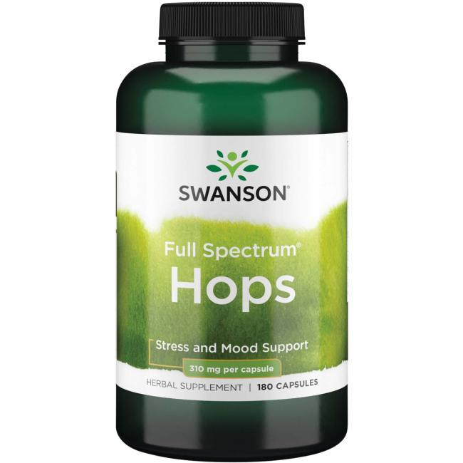 Хміль, Swanson, Hops, 310 мг, 180 капсул