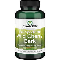 Кора дикої вишні, Swanson, Wild Cherry Bark, 500 мг, 90 капсул