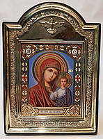 Икона Пресвятая Богородица Казанская. Киот с подставкой
