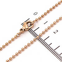 Ланцюжок позолота, плетіння «Перліна» 0,1/45 см