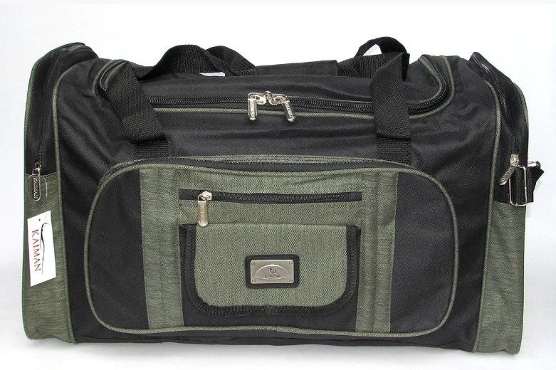 Сумка дорожная 60-СМ сумка для путешествия черная с зеленым - фото 2 - id-p1438684033