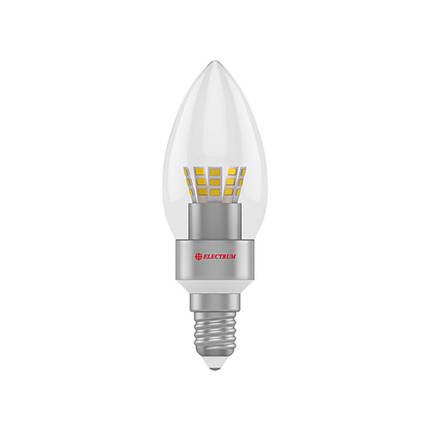 Лампа світлодіодна свічка LC-30 5W E14 4000K алюмінієвий корпус корпус (A-LC-0025), фото 2