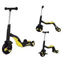 Дитячий самокат 3в1 трансформер, біговел, велосипед