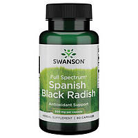 Чорний іспанський редис, Swanson, Spanish Black Radish, 500 мг, 60 капсул