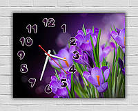 Настінні годинники в вітальню, настінні годинники на батарейках, настінний декор для дому Свіжість квітів, 30х40 см