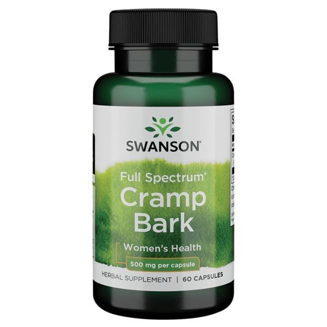 Калина повного спектру, Swanson, Full-Spectrum Cramp Bark, 500 мг, 60 капсул