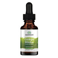 Жидкий экстракт гингко билоба, Swanson, Ginkgo Biloba Liquid Extract, 29.6мл