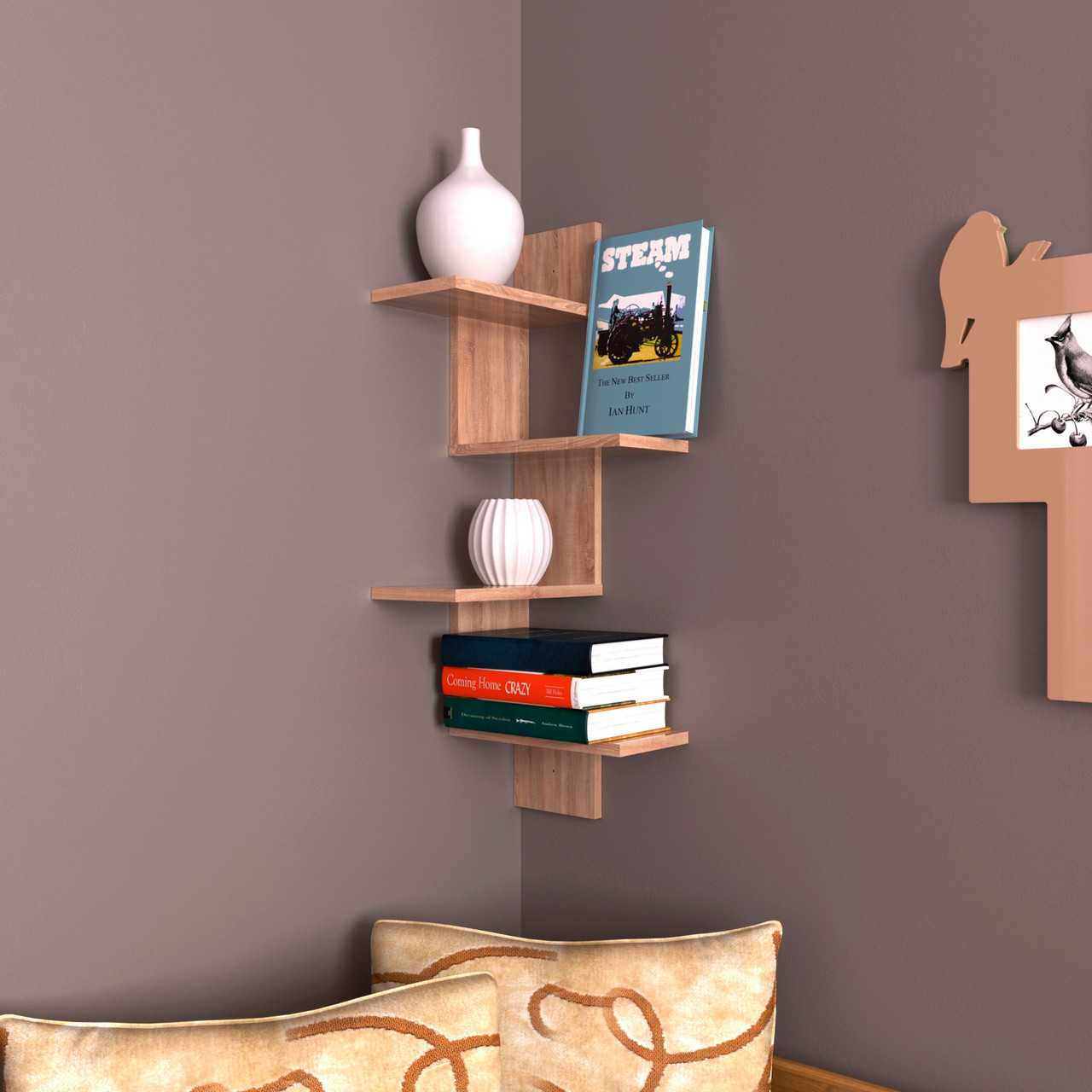 Полка Угловая DiPortes Bt-114, Дуб Сонома (30/84/30) — Купить Недорого ...