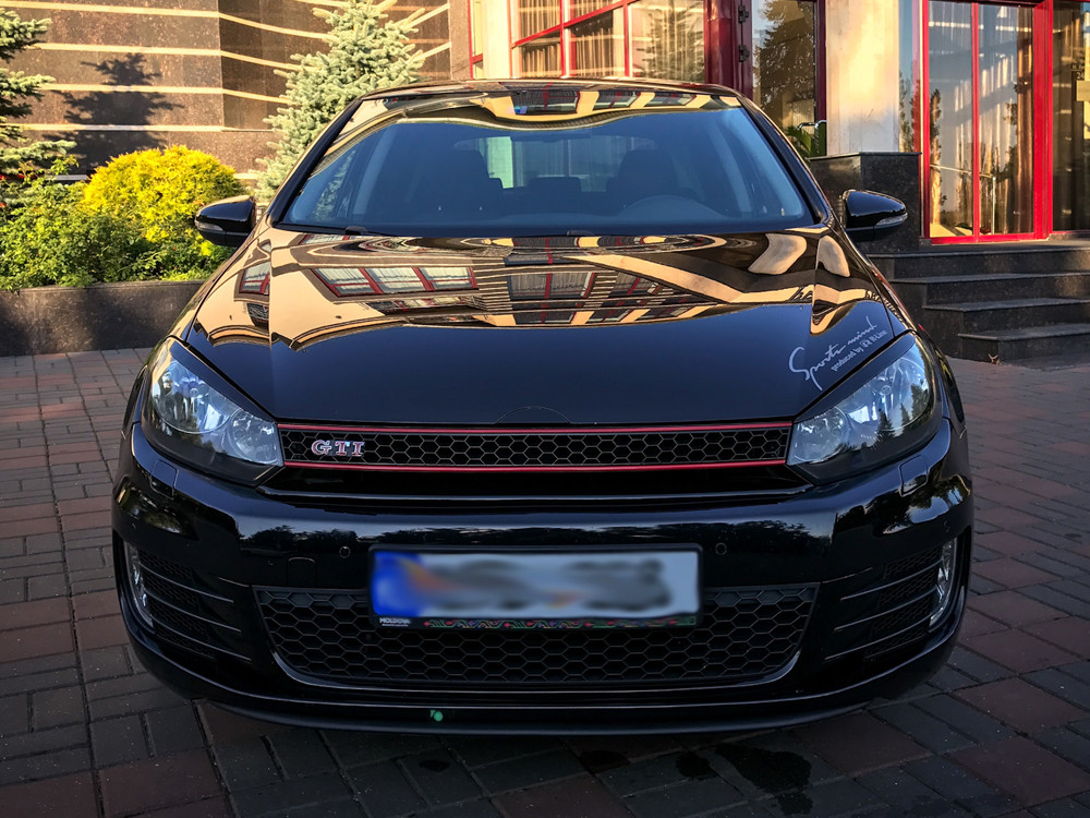 Вії на фари Volkswagen Golf 6 2008-2013 Накладки фар авто Бровки для Фольксваген Гольф 6, фото 1