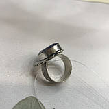 Сапфір кільце 17 розмір кільце з каменем натуральний сапфір в сріблі кільце з сапфіром., фото 8