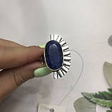 Сапфір кільце 17 розмір кільце з каменем натуральний сапфір в сріблі кільце з сапфіром., фото 4