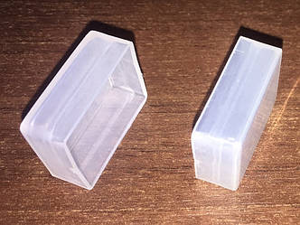 Заглушка карнизу горизонтальних жалюзі прозора комплект 2 шт.