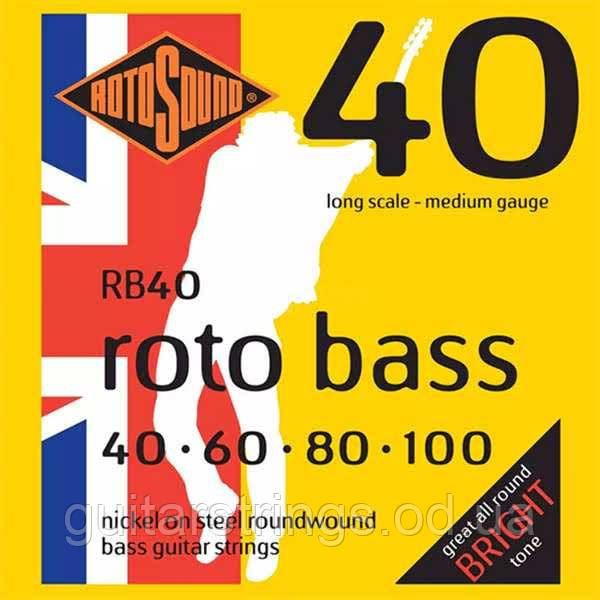 Струны Rotosound RB40 Roto Bass 40-100