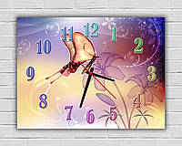Часы интерьерные кварцевые, качественные настенные часы, оригинальные подарки для дома Дивная природа, 40х30