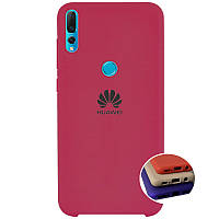 Чехол Silicone FULL case для Huawei Nova 4e (23) Rose red бордовый