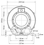 Одноступінчатий компресор Grino Rotamik SKS (SKH) 140 Т1.B (144 м³/год) 0,75 кВт / 380В, фото 4