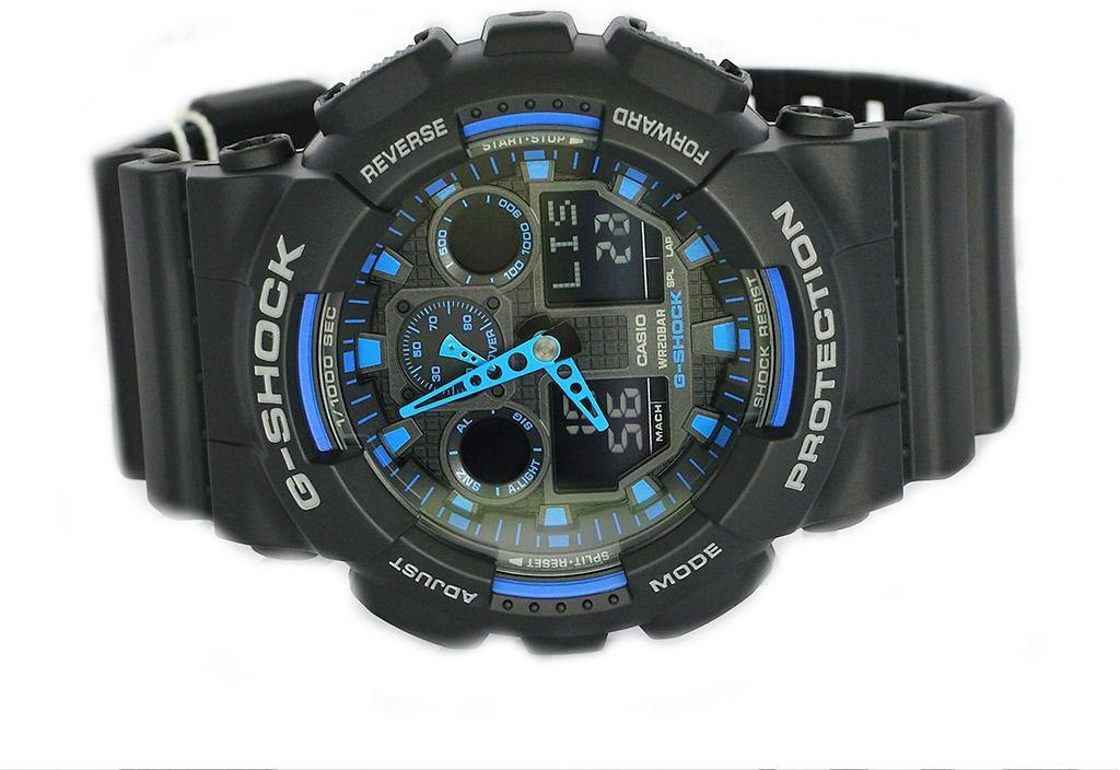 Наручные часы ударопрочные кварцевые Casio G-Shock GA-100-1A2ER Оригинал для мужчин с полимерным ремешком - фото 4 - id-p1054168613