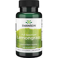 Лимонник, Swanson, Lemongrass, 400 мг, 60 капсул