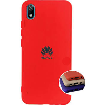 Чохол Silicone FULL case для Huawei Y5 2019 (24) Red червоний