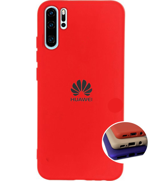 Чохол Silicone FULL case для Huawei P30 Pro (24) Red червоний