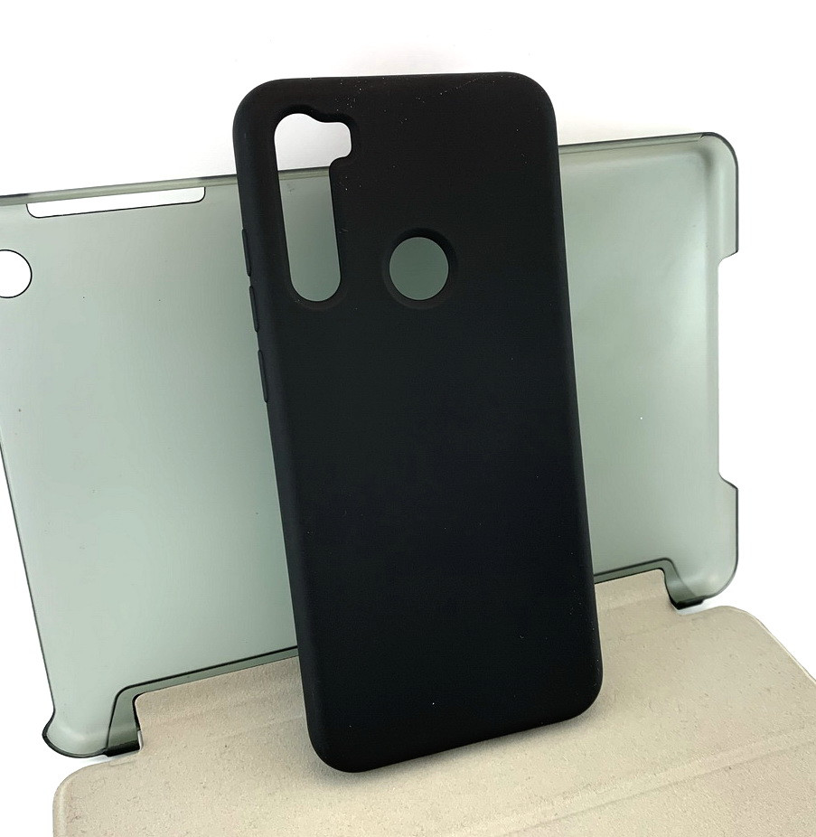 Чохол для Xiaomi Redmi Note 8T накладка на бампер Silicone Case Full силіконовий чорний матовий