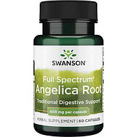 Корінь дудника, Swanson, Angelica Root, 400 мг, 60 капсул