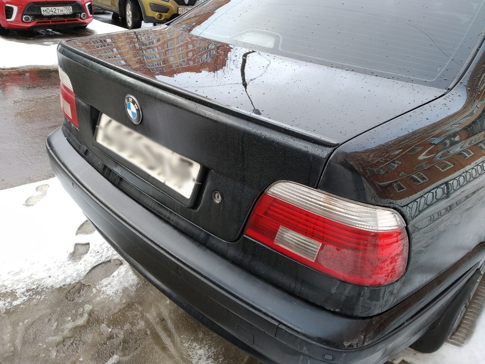 Спойлер на багажник BMW Лип спойлер для BMW 5 E39 1995-2003 Сабля спойлер багажника БМВ 5 Серії, фото 1