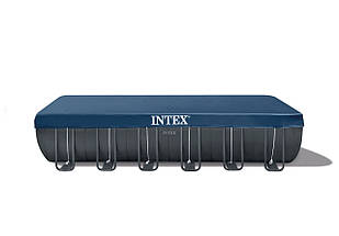 Intex 26368 каркасний басейн 732×366×132 см, з фільтром, тентом, хлоргенератором, драбиною, підстилкою, фото 3