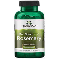 Розмарин, Swanson, Rosemary, 400 мг, 90 капсул