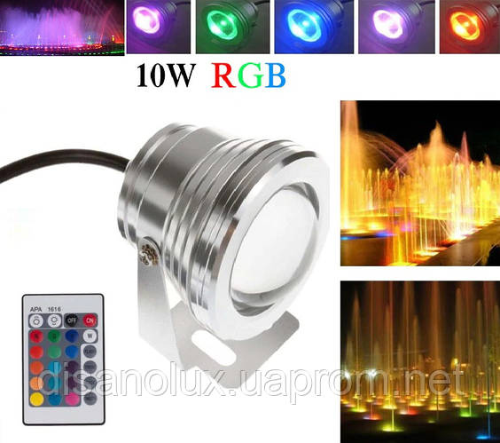 Светодиодный подводный светильник для бассейна и фонтана UWL-10 LED10W ...