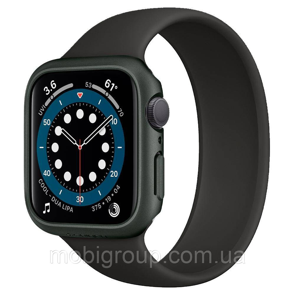 Чехол Spigen для Apple Watch SE / 6 / 5 / 4 (44mm) Thin Fit, Military Green (ACS02000)