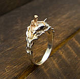 Кільце срібне Дівчина та Дельфін, фото 5