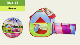 Дитяча ігрова палатка з трубою T011-1B в сумці