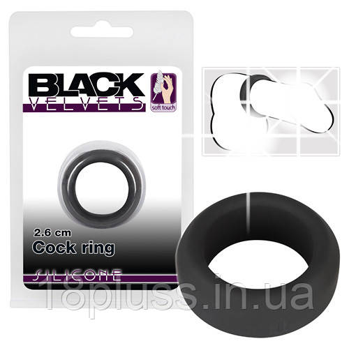 Кільце ерекційне Black Velvets Cock Ring 2.6 см, фото 1
