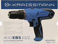 Шуруповерт сетевой Kraissmann 400 EBS 10/2 (2 скорости)