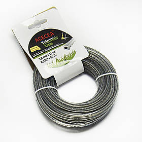Волосінь для тріммера Acecea  (3.0 мм х 15 м, крокодил з кордом)