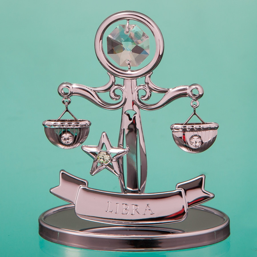 Фігурка Crystocraft зі стразами Swarovski Знак зодіак Ваги 7 см 0263-001SL