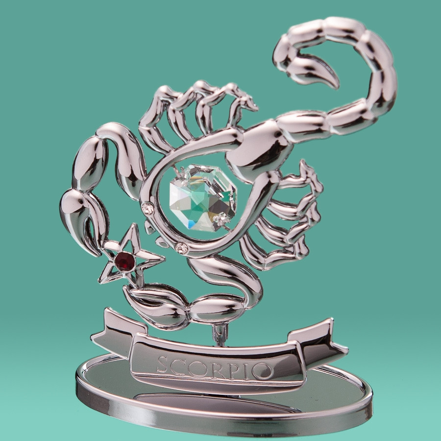 Уцінка,нет коробки.Фігурка Crystocraft зі стразами Swarovski Знак зодіак Скорпіон 8 см 0264-001 SL