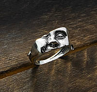 Кольцо женское серебряное "Ничего никому не скажу"