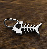 Срібна підвіска Скелет Риби, фото 2
