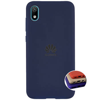 Чохол Silicone FULL case для Huawei Y5 2019 (28) Dark blue темно-синій