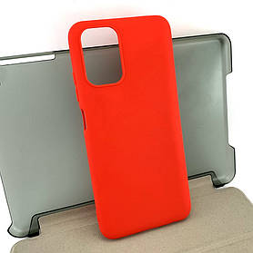 Чохол для Xiaomi Redmi Note 10 накладка на бампер Case силіконовий червоний матовий