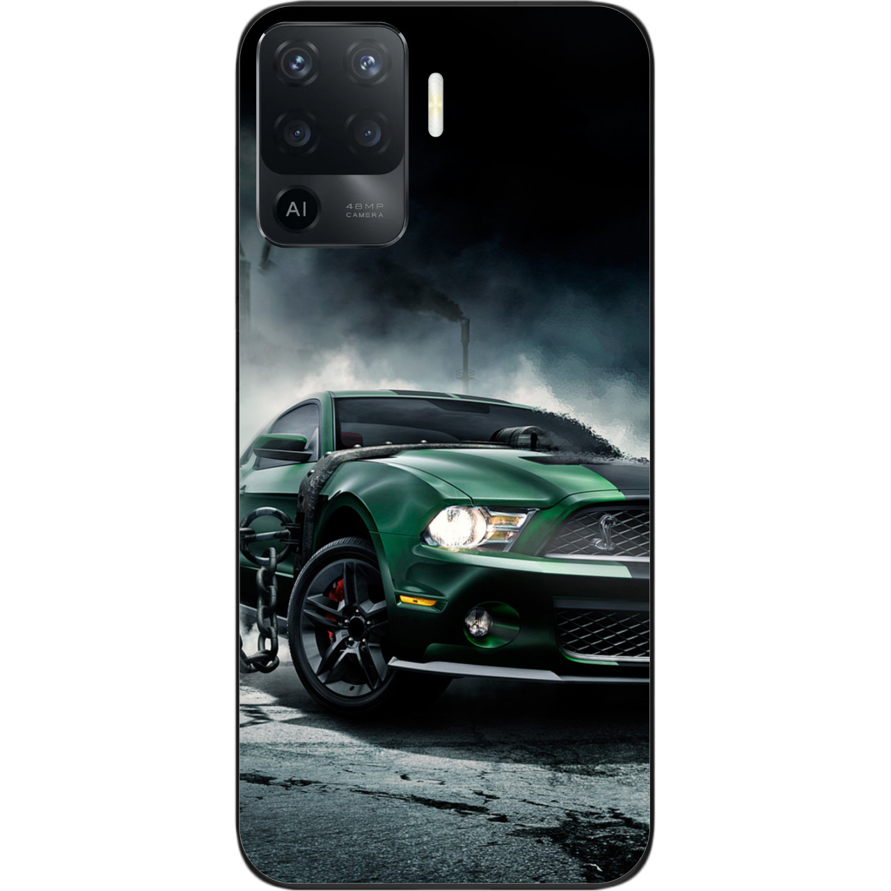 Силіконовий чохол для OPPO Reno 5 Lite з картинкою Мустанг, фото 1