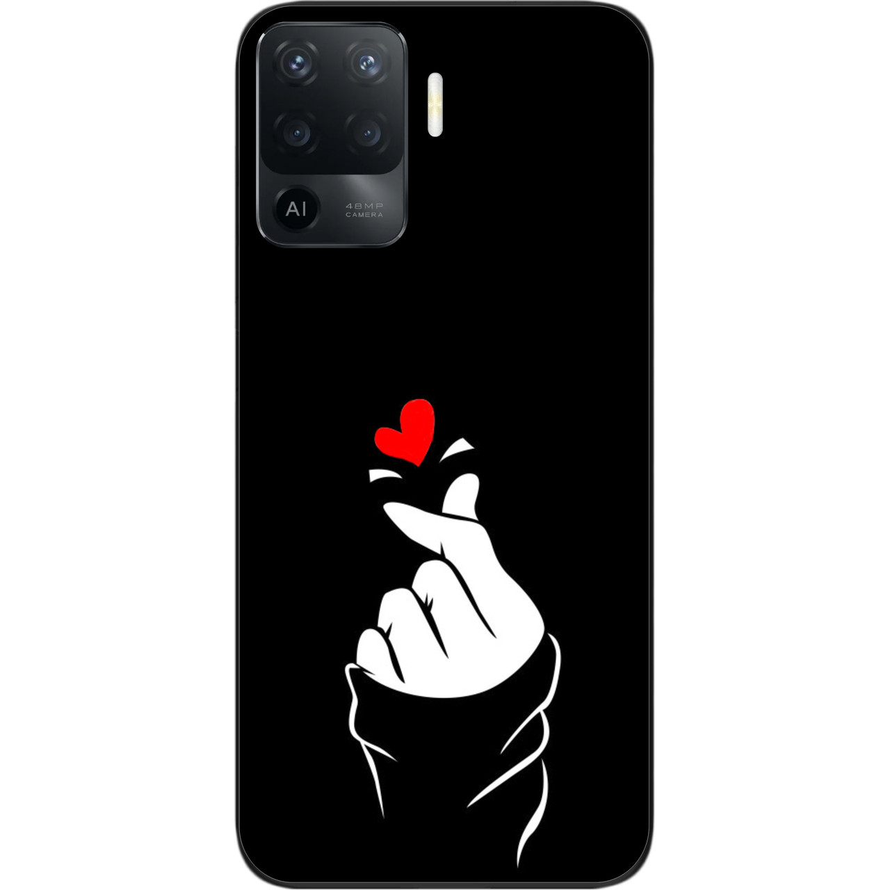 Силіконовий чохол для OPPO Reno 5 Lite з картинкою Рука, фото 1