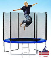 Батут SkyJump 252 см з сіткою і драбинкою Польща- США