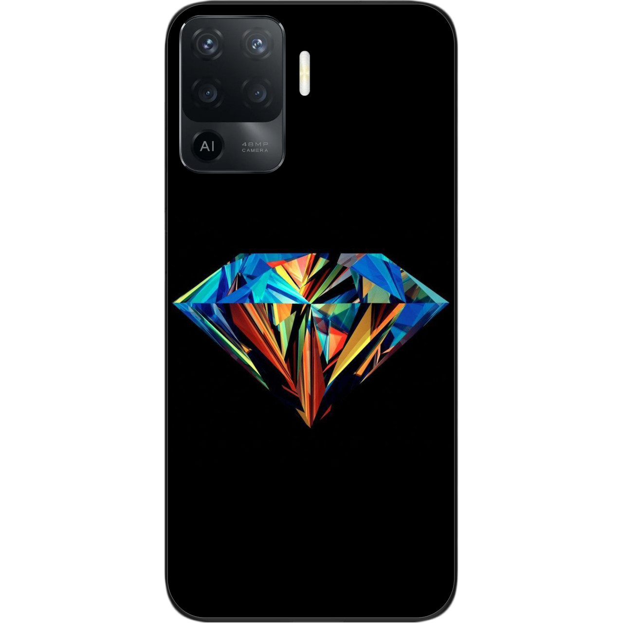Силіконовий чохол бампер для OPPO Reno 5 Lite з картинкою Діамант, фото 1