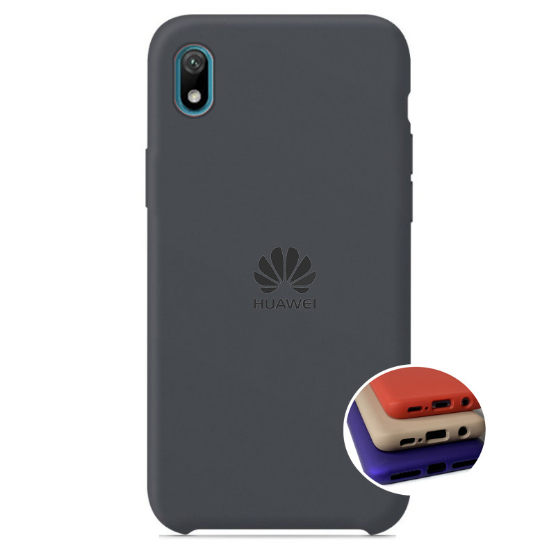 Чохол Silicone FULL case для Huawei Y5 2019 (29) Dark grey темно-сірий