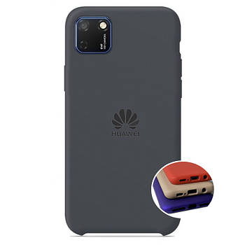 Чохол Silicone FULL case для Huawei Y5P 2020 (29) Dark grey темно-сірий